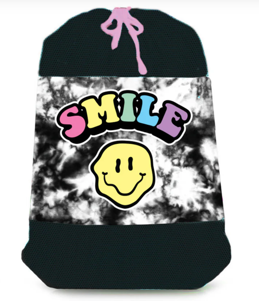 Tie Dye Smile Laundry Bag